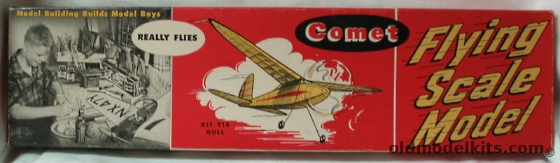 Comet Gull by Carl Goldberg - 42 inch Wingspan Wakefield Type Flying Model, Y13-129 plastic model kit